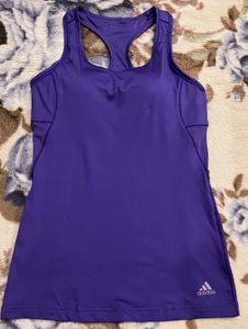 Purple Adidas Athletic Tank Top