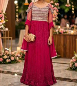Stunning Embellished Cold-Shoulder Gown