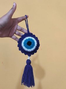 Handmade Evil Eye Crochet car hanger charm