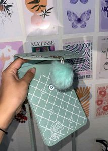 Cute Mint Green Cartoon Crossbody Bag