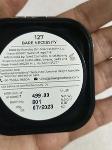 Plum Shimmer Blush-bare Necessity
