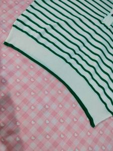 Striped crop top