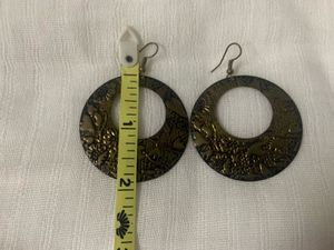 Boho Dangle Earrings With Floral Pattern