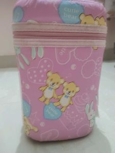 Cute Pink Teddy Bear &amp; Bunny Bag