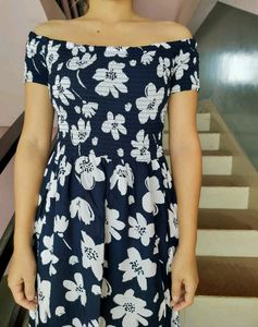WOMEN OFF SHOULDER  FLORAL DRESS