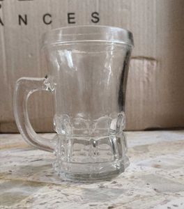 Set of 3 Vintage Glass Mugs