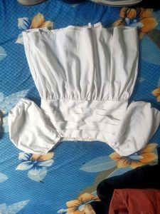 White Puff Sleeve Top