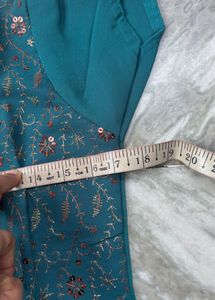 Beautiful Teal Embroidered Kurta