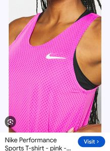 Bright Pink Nike Athletic Tank Top