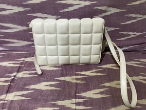 White Quilted Crossbody Bag