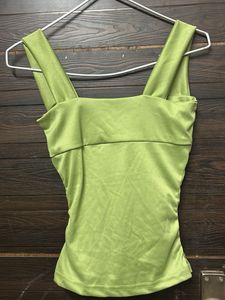 coquette sea green top