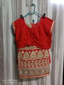 ❤️Red party wear saree
