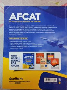 AFCAT Air Force Common Admission Test Book