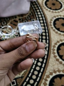 Sparkling Geometric Ring anti tarnish