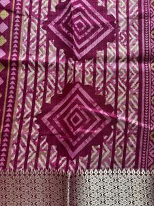Brand New Elegant Purple Patterned Saree
