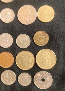foreign coin 19 pcs