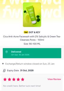 Dot &amp; Key CICA Clearing Face Wash