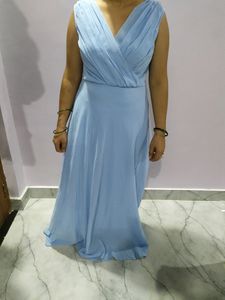 Aayu Women Fit And Flare Light Blue Dress