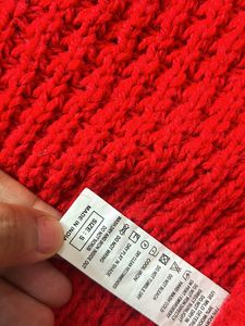 New Red Hoodie Sweater Cardigan With Wooden Button For Girls