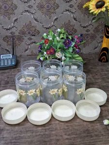 Vintage "Spring" Canister Set - 6 Pieces