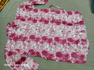 Pink Printed Cordset  Xxl size