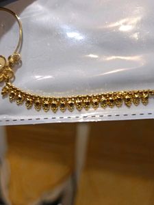 Gold-toned Nath - Indian Nose Ring