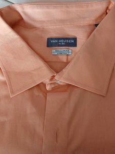 Van Heusen Flex Peach Dress Shirt