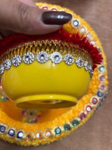 Decorative Haldi plate