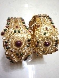 Ornate Embellished Bangles Set