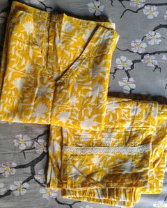 Pure cotton kurta with pant set