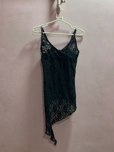 Sheer Black Lace Camisole