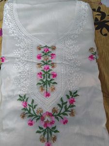 Elegant Embroidered Dress Material
