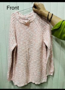 Cozy Peach Knit Sweater