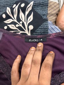 Sheer Floral Lace Trim Top