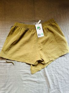 Olive Wrap Skorts