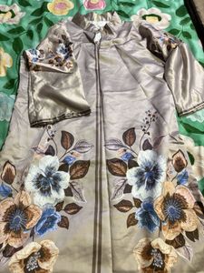 Elegant Floral Printed Kurta Set