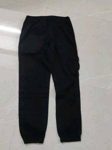 Men's Black Cargo Jogger Pants