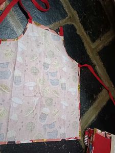 combo Cute Coffee Themed Apron &amp;oven glove