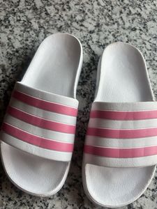 Adidas Slides Pink Stripe