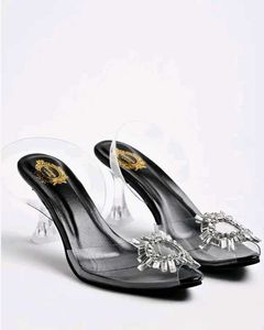 Sparkling Crystal Slingback Heels
