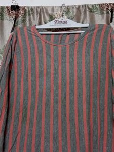 elegant a line long t-shirt
