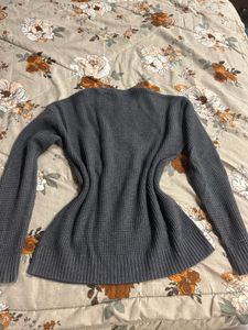 Stylish Gray Pullover Sweater for women