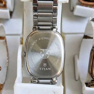 Titan Rose Gold Square Dial Watch