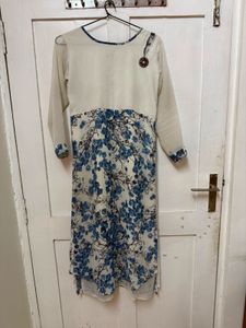 Classy Georgette Kurta With Shoulder Design