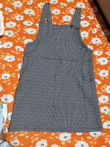 Classic Checkered Pinafore Dress