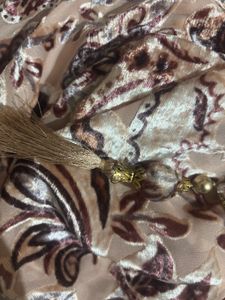 Beautiful Embroidered Dupatta with Tassels
