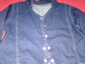 Denim Cropped Jacket