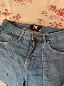 Denim Blue Cargo Jeans