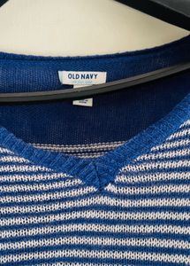Blue High Low Sweater Top