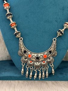 🩶Oxidised Silver Boho Afghani Choker Set🩶